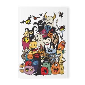 Softcover Notebook, A5 Monsters